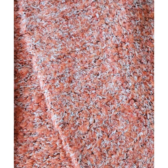 Modern Soul QVC Salmon Speckled Knit Open Front Cardigan Sweater 3XL NWT Plush - Picture 5 of 8